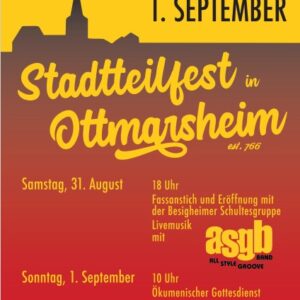 Stadtteilfest vom Samstag, 31. August bis Sonntag, 01. September 2024
