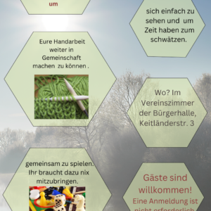 Mittwoch, 15. Januar 2025 um 19 Uhr – Spiele und Schwätzeabend